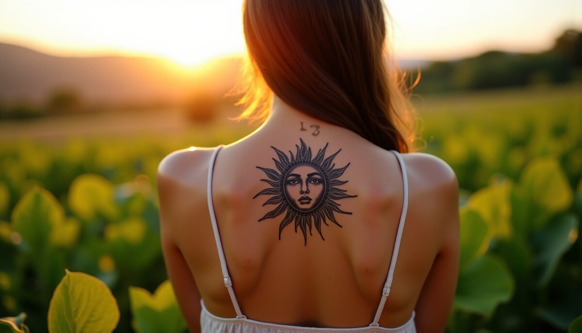 Tatouage soleil : signification, styles et placements qui révèlent votre intention